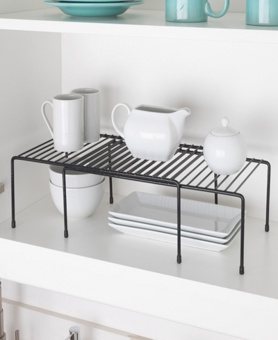Smart Design Expandable Storage Rack, 16" X 32.5" In Black