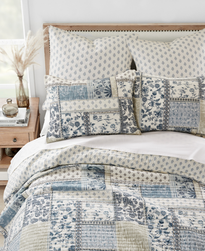 Levtex Aliza Folk Art Reversible 2-pc. Quilt Set, Twin/twin Xl In Blue