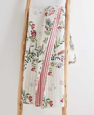 Levtex Winterberry Forest Reversible Quilted Throw, 50" X 60" In Multi