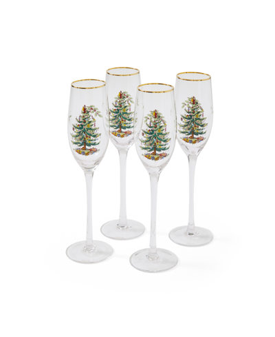 Spode Christmas Tree Brunch Glassware Set, 5 Piece In Green