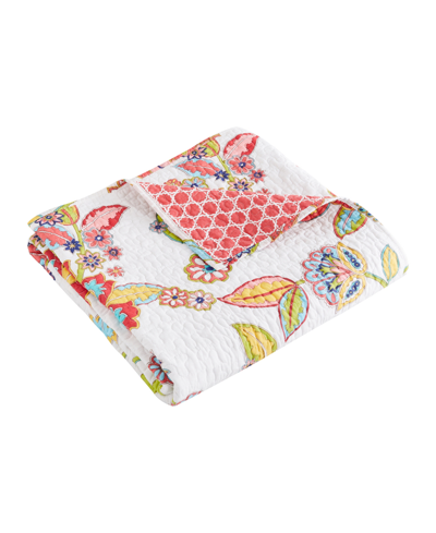 Levtex Clementine Spring Reversible Quilted Throw, 50" X 60" In Multi