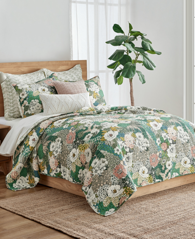 Levtex Bettina Reversible 3-pc. Quilt Set, King/california King In Green