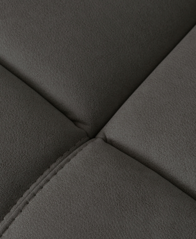 Abbyson Living Maggie 82" Fabric Manual Reclining Loveseat In Charcoal Gray