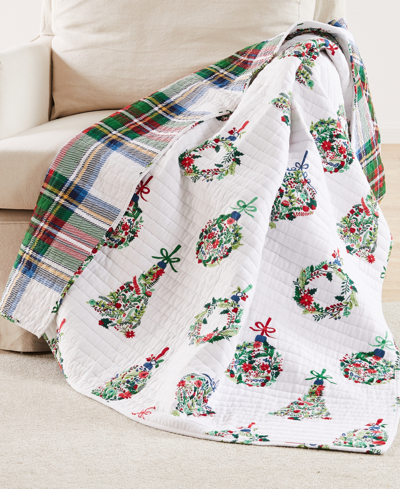 Levtex Merry Globes Reversible Quilted Throw, 50" X 60" In Multi