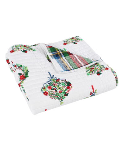 Levtex Merry Globes Reversible Quilted Throw, 50" X 60" In Multi