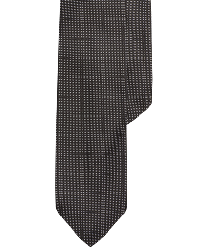 Shop Polo Ralph Lauren Men's Pin Dot Silk Tie In Black,white