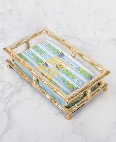 8 Oak Lane Metal Napkin Tray In Gold