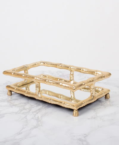 8 Oak Lane Metal Napkin Tray In Gold