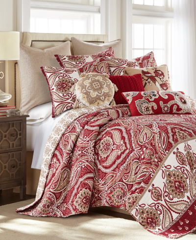 Shop Levtex Astrid Reversible Quilt, Twin/twin Xl In Red