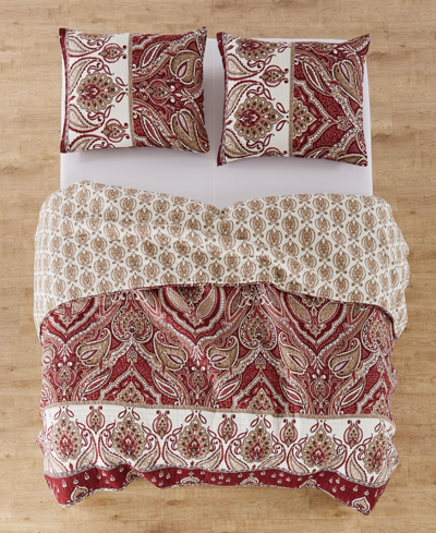 Shop Levtex Astrid Reversible Quilt, Twin/twin Xl In Red