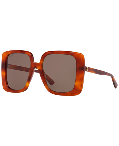 Shop Gucci Women's Gg1314s Sunglasses In Tortoise