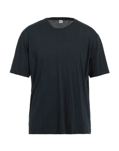 Shop Aspesi Man T-shirt Midnight Blue Size Xxl Cotton