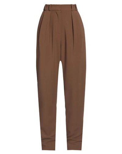 Shop Actualee Woman Pants Khaki Size 6 Polyester, Rayon, Elastane In Beige