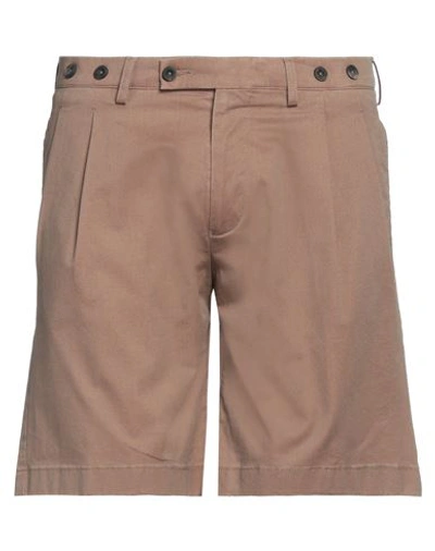 Shop Berwich Man Shorts & Bermuda Shorts Light Brown Size 34 Cotton, Elastane In Beige