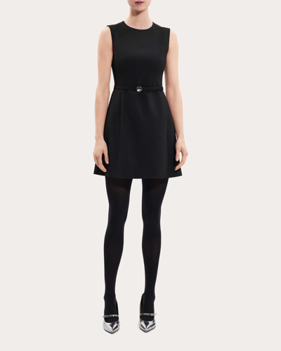 Shop Theory Women's Sleeveless Sculpted Dress In Black