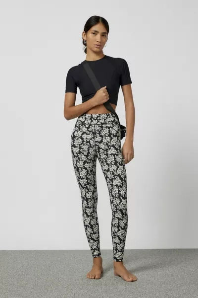 Shop The Upside Bloom Floral Midi Legging In Black, Women's At Urban Outfitters