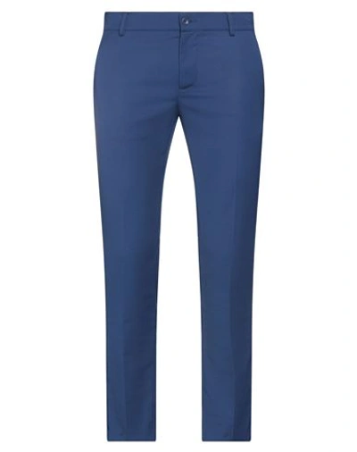 Daniele Alessandrini Homme Man Pants Blue Size 36 Polyester, Viscose, Elastane In Blue