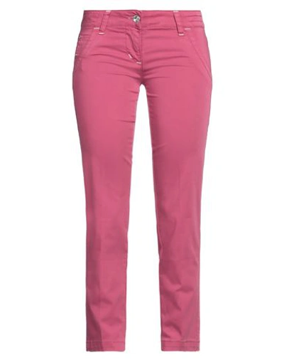 Jacob Cohёn Woman Pants Magenta Size 30 Cotton, Elastane In Magenta