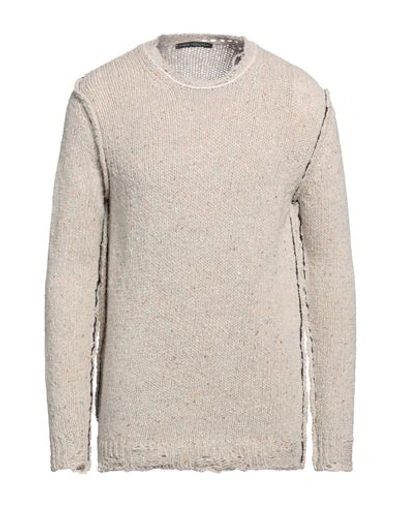 Shop Daniele Alessandrini Man Sweater Beige Size 42 Wool, Polyamide