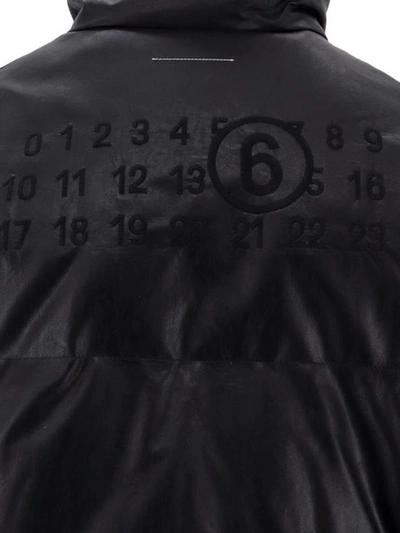 Shop Mm6 Maison Margiela Logo-embroidered Padded Jacket