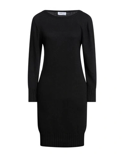 Shop Pianurastudio Woman Mini Dress Black Size L Viscose, Polyester