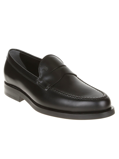Shop Tod's Formal Loafers In Black