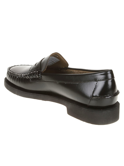 Shop Sebago Dan Po Loafers In Black