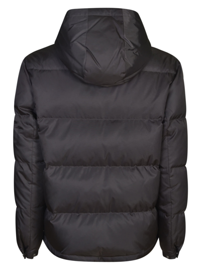 Shop Prada Graphite Re-nylon Down Jacket In Ferro