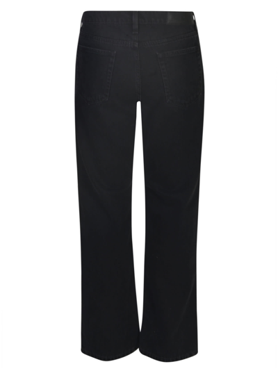 Shop Lanvin Buttoned Classic Jeans In Black