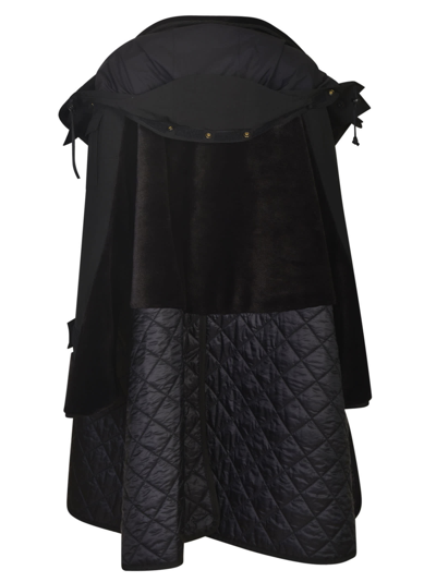 Shop Junya Watanabe Quilted Cape In Black