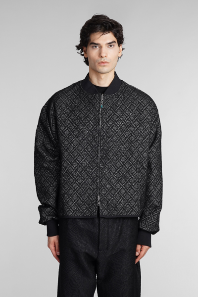 4sdesigns Casual Jacket In Black Viscose In Black