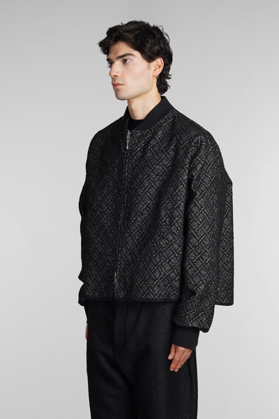 4sdesigns Casual Jacket In Black Viscose In Black