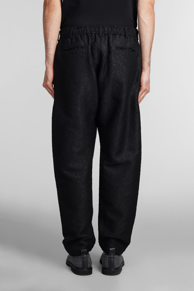 Shop 4sdesigns Pants In Black Wool