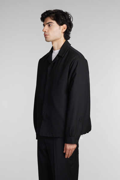 Shop Costumein Michael Dallas Casual Jacket In Black Wool