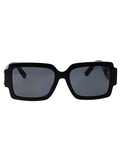 Shop Marc Jacobs Marc 693/s Sunglasses In 80s2k Black White