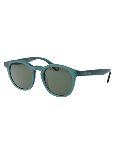 Shop Giorgio Armani 0ar8192 Sunglasses In 604431 Opaline Green