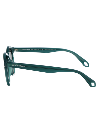 Shop Giorgio Armani 0ar8192 Sunglasses In 604431 Opaline Green