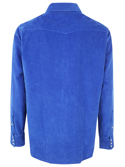 Shop Polo Ralph Lauren Long Sleeve Sport Shirt In New Sapphire
