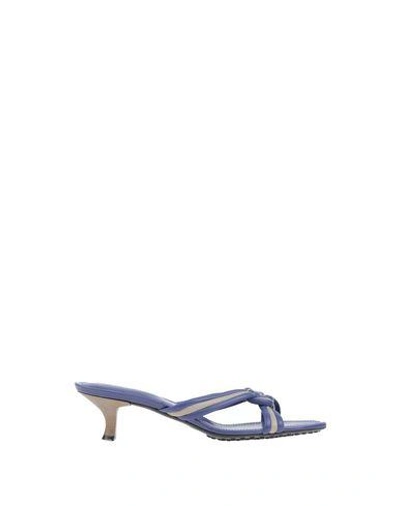 Shop Tod's Sandals In Slate Blue