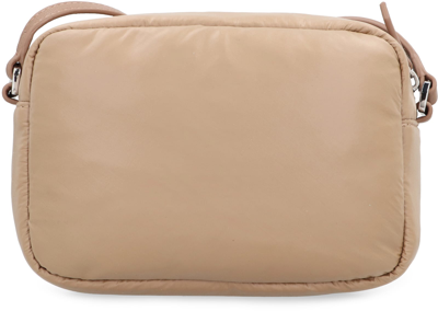 Shop Hugo Boss Deva Fabric Shoulder Bag In Camel