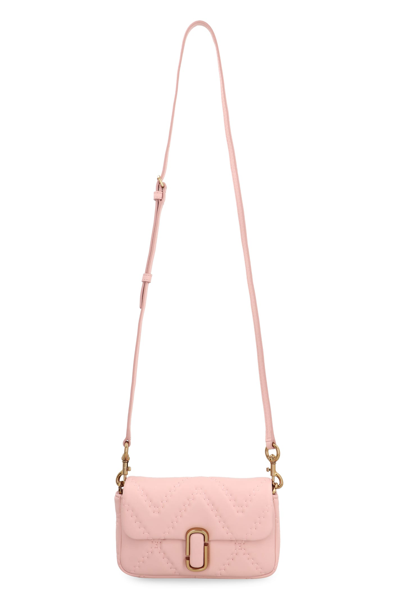 Shop Marc Jacobs J Marc Leather Mini Crossbody Bag In Pink