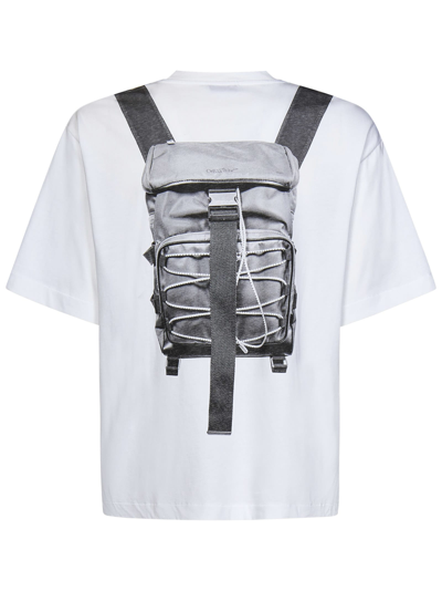 Shop Off-white Backpack Skate T-shirt In White
