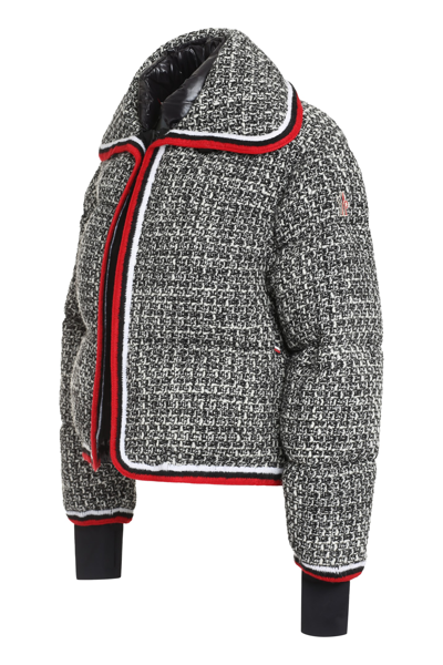 Shop Moncler Eterlou Padded Knit Jacket In Multicolor