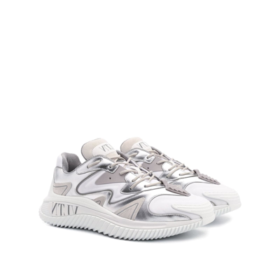 Shop Valentino Garavani Wade Runner Sneakers In White