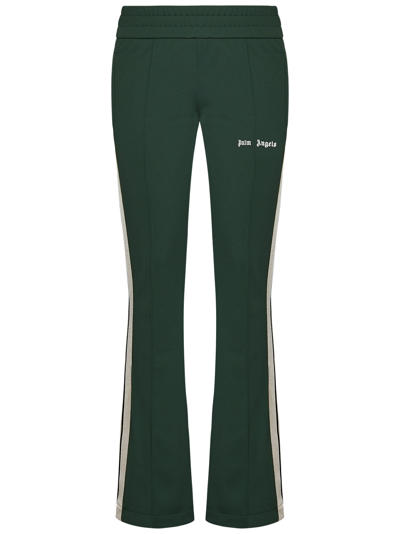 Shop Palm Angels Flare Track Trousers In Green