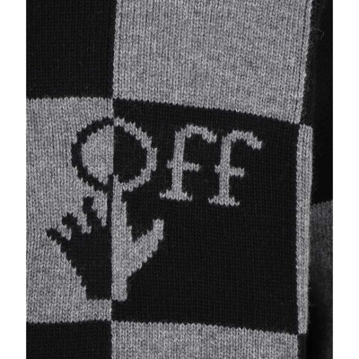 Shop Off-white Wool Logo Sweater In Black