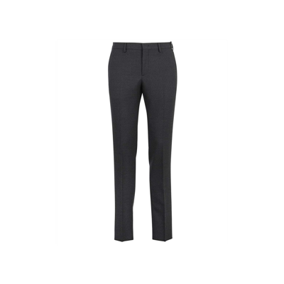 Shop Fendi Wool Ff Pants In Black