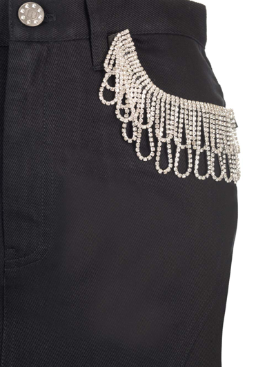 Shop Rotate Birger Christensen Black Twill Long Skirt