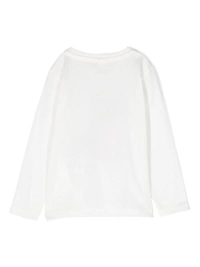 Shop Stella Mccartney White Cotton Tshirt In Bianco