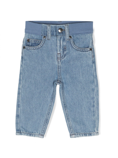 Shop Stella Mccartney Blue Cotton Jeans